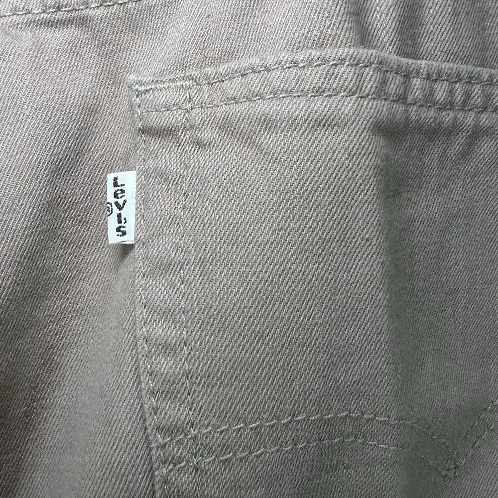 Levi's 559 Relaxed Fit Straight Leg Jeans Mens Size 42x34 Beige Tan White Tab